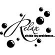 Wall decal quote Relax , olvida tus problemas ... - ambiance-sticker.com