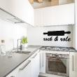 Wall decals with quotes - Wall decal quote Rock and roledecoration - ambiance-sticker.com