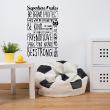 Wall decals with quotes - Wall decal sticker quote Superhero rules be strong - decoration - ambiance-sticker.com