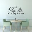 Wall decals with quotes - Wall decal quote Tea a hug in a cup - decoration - ambiance-sticker.com