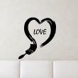 Love  wall decals - Wall decal Painted heart - ambiance-sticker.com