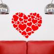Love  wall decals - Wall decal Hearts forming a heart - ambiance-sticker.com