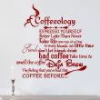 Wall decals with quotes - Wall decal Coffeeology ... - decoration - ambiance-sticker.com