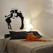 Love  wall decals - Wall decal Couple exchanging gifts - ambiance-sticker.com