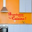 Wall decals for the kitchen - Kitchen wall decal Bienvenue dans ma cuisine!&#8203; - ambiance-sticker.com