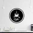 Wall decals for the kitchen - Wall decal Design coffee - ambiance-sticker.com