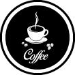 Wall decals for the kitchen - Wall decal Design coffee - ambiance-sticker.com