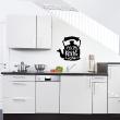 Wall decals for the kitchen - Wall decal Put the kettle on - ambiance-sticker.com