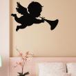 Figures wall decals - Wall decal Cupid blowing clarinet - ambiance-sticker.com