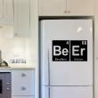 Wall decals for the kitchen - Wall decal Beer in elements letters - ambiance-sticker.com