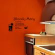 Wall decals for the kitchen - Wall decal cocktail Bloody Mary - ambiance-sticker.com