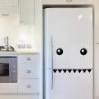 Refrigerator wall decals - Wall decal Teeth - ambiance-sticker.com