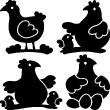 Wall decals for the kitchen - Wall decal hen - ambiance-sticker.com
