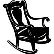 Wall decals design - Wall decal Design dangling chair - ambiance-sticker.com