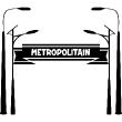 Wall decals design - Wall decal Design metropolitain - ambiance-sticker.com