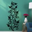 Flowers wall decals - Wall decal Design plant with flowers - ambiance-sticker.com