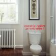 WC wall decals - Wall decal Donnez le meilleur de vous-même - ambiance-sticker.com