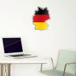 Car Stickers and Decals - Sticker German flag inside country shape - ambiance-sticker.com
