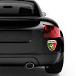Car Stickers and Decals - Sticker Flag with football, Portugal - ambiance-sticker.com