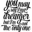 Wall decals with quotes - Wall decal Dreamer - ambiance-sticker.com