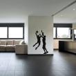 Figures wall decals - Wall decal Duel in basketball - ambiance-sticker.com