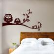 Animals wall decals - Duet of owls Wall decal - ambiance-sticker.com