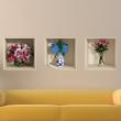 Wall decals 3D - Wall 3D flowers - ambiance-sticker.com