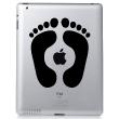 PC and MAC Laptop Skins - Skin Footprints for iPad - ambiance-sticker.com