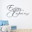 Wall decals with quotes - Wall decal Enjoy things - ambiance-sticker.com