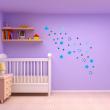 Wall decals for babies  Sticker blue stars wall decal - ambiance-sticker.com