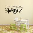 Wall decals with quotes - Wall decal Every child is an artist - Pablo Picasso - ambiance-sticker.com