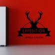 Wall decals design - Wall decal Expedition hiking & camping - ambiance-sticker.com