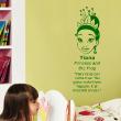 Wall decals with quotes - Wall decal Fairy tales can come true - Tiana (Princess and the Frog) - ambiance-sticker.com