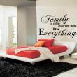 Wall decals with quotes - Importance of family - ambiance-sticker.com