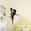 Figures wall decals - Wall decal Flying fairy with wand - ambiance-sticker.com