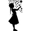 Wall decals for babies  Little girl with a magic wand wall decal - ambiance-sticker.com