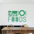 Wall decals for the kitchen - Wall decal Fine foods - ambiance-sticker.com