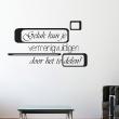 Wall decals with quotes - Wall decal Geluk vermenigvuldigen - ambiance-sticker.com