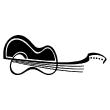 Wall decals music - Wall decal Guitar - ambiance-sticker.com