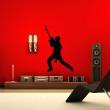 Wall decals music - Wall decal guitar rock player - ambiance-sticker.com