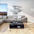 Wall decals with quotes - Wall decal Happiness is not a destination it is a way of life - ambiance-sticker.com