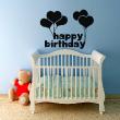 Wall decals for babies  Happy birthday with hearts balloons wall decal - ambiance-sticker.com