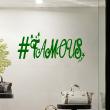 Wall decals design - Wall decal Hashtag famous - ambiance-sticker.com