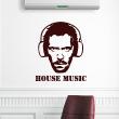 Wall decals design - Wall decal House music - ambiance-sticker.com