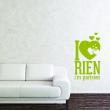 Wall decals with quotes - Wall decal I love rien - ambiance-sticker.com