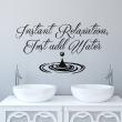 Bathroom wall decals - Wall decal Instant relaxation - ambiance-sticker.com