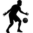 Figures wall decals - Wall decal Young basket player - ambiance-sticker.com