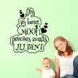 Wall decals with quotes -  Wall decal Jij Jij bent MOOI - decoration - ambiance-sticker.com
