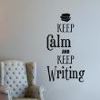 Wall decals 'Keep Calm' - Wall decal Keep Calm and Keep Writing - ambiance-sticker.com