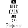 Wall decals 'Keep Calm' - Wall decal Take pictures - ambiance-sticker.com